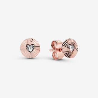 Circle of Light Heart Earrings - Image 2
