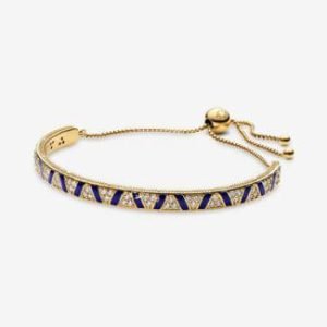 Cross Stripes & Stone Bracelet